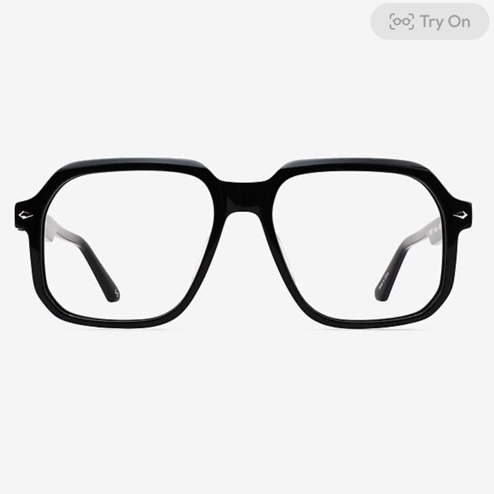 Sleek Black Square Eyewear